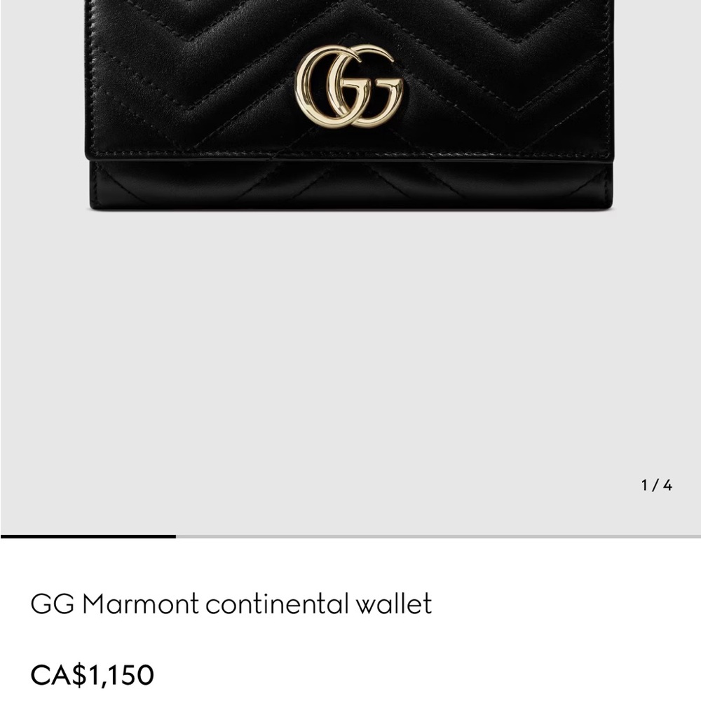 -SOLD- Gucci GG continental Wallet in candy pink - Picture 10 of 12